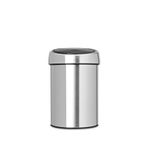 Brabantia Matt Çelik Galvaniz Dokunmatik Duvar Tipi Banyo Çöp Kovası 3 Lt - Gri