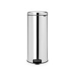 Brabantia pedallı-çöp kutusu iç kova ile metal, plastik metal, glänzender stahl, 30 Liter