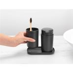 Brabantia Renew Dark Grey 3 Parça Banyo Seti