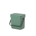 Brabantia Sort & Go organik kova, plastik, çam yeşili, 3 litre