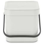 Brabantia Sort&go Lıght Grey Çöp Kovası 6lt - 6 lt - Beyaz
