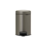 Brabantia Tret Çöp Kovası, İç Kovalı, Plastik, Çelik, çelik, gri (Platinum), 3 Liter