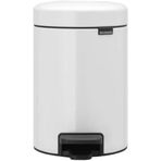 Brabantia Tret Çöp Kovası, İç Kovalı, Plastik, Çelik, plastik, Beyaz, 3 Liter