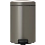Brabantia Tret Çöp Kovası, İç Kovalı, Plastik, Çelik, plastik, gri (Platinum), 20 litre