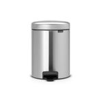 Brabantia Tret Çöp Kovası, İç Kovalı, Plastik, Çelik, plastik, Matt Stahl, 5 litre