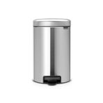 Brabantia Tret Çöp Kovası, İç Kovalı, Plastik, Çelik, plastik, Matt Stahl Fingerprint Proof, 12 Liter