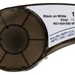 Brady BM21-500-595-WT Black on White Şerit