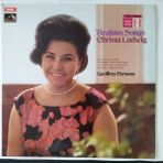 Brahms Songs Christa Ludwig - 1970 Ingiltere Basım Albüm - 33 Lük Lp Plak 2. El