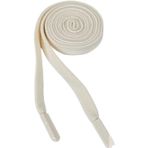 Braided Flat Polyester Drawstring Cord Multicolor 1.2cm x 140cm for Hoodie Sweatpants(Beige)