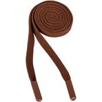 Braided Flat Polyester Drawstring Cord Multicolor 1.2cm x 140cm for Hoodie Sweatpants(Coffee)