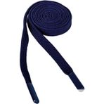 Braided Flat Polyester Drawstring Cord Multicolor 1.2cm x 140cm for Hoodie Sweatpants(Dark Blue)