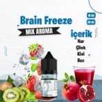 Brain Freeze Naked Mix Aroma Nar Çilek Kivi Buz Gıda Aroması 10 ml