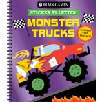 Brain Games - Sticker by Letter: Monster Trucks: Includes 1 Foil Sticker Sheet to Complete Each Image!