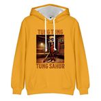 Brainrot Hayvanlar Hoodie Tung Tung Tung Sahur Anime Sweatshirt Tralalelo Tralala 2D Baskılı Uzun Kollu Kazak Rahat Hoodies Erkek Kadınlar için, 7 yazın, XS