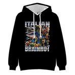 Brainrot Hayvanlar Hoodie Tung Tung Tung Sahur Anime Sweatshirt Tralalelo Tralala 2D Baskılı Uzun Kollu Kazak Rahat Hoodies Erkek Kadınlar için, Tip 2, 4XL