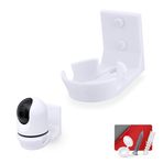 BRAINWAVZ WUUK Y0510 Güvenlik Kamerasıyla Uyumlu Duvar Montajı - Kolay Kurulum için Yapıştırıcı ve Vida, Kör Noktaları ve Dağınıklığı Azaltır, Braket Tutucu Rafı (Beyaz)