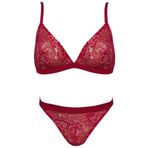 Bralet-String iç çamaşır takım DS20096BRT KIRMIZI