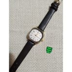Brality Modern Moda Kadın Kol Saati Vintage Oval Gold Kasa- Koyu Kahve Düz Kordon TT0054 - 20 cm