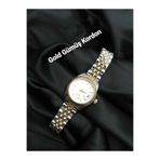 Brality Rolexi Model Vintage Kadın Kol Saati Retro Çelik Gümüş-Gold Kordon (ORTA BOY)