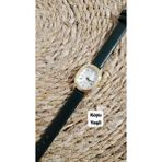 Brality Zarif Tasarım Retro Vintage Kadın Kol Saati Oval Gold Kasa Koyu Yeşil Renk 0014 - 20 cm.