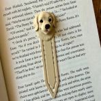 Brand House 3D Golden Köpek Tasarımlı Kitap Ayracı Çok Renkli Dekoratif Ayraç - 1 Adet