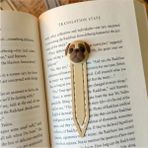 Brand House 3D Pug Köpek Tasarımlı Kitap Ayracı Çok Renkli Dekoratif Ayraç - 1 Adet