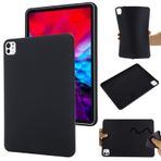 BRAND SET Apple iPad Pro 11 (2024) için Kılıf Sıvı Silikon Telefon Kılıfı, Mikrofiber Kumaş Astarlı Yastık Yumuşak Dokunuşlu Koruyucu Kılıf Apple iPad Pro 11 (2024) için -Siyah