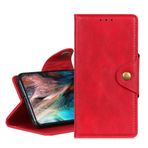 BRAND SET Asus Zenfone 9 5G Telefon Kılıfı Cüzdan Deri Kapaklı Kılıf Güvenli Bakır Tokalı Kapatma Kilidi ve Braket İşlevli, Asus Zenfone 9 5G için Uygun (Kırmızı)
