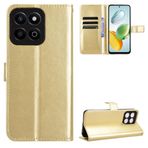 BRAND SET Honor Play 60 Plus Koruma Kılıfı Cüzdan Deri Kapaklı Kılıf Güvenli Bakır Tokalı Kapatma Kilidi ve Braket İşlevli Honor Play 60 Plus için (Altın)