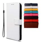 BRAND SET Nokia C01 Plus/Nokia C1 2nd Edition Cüzdan Kılıfı, Manyetik Kapaklı PU Deri Kart Tutucu Stand Kapak, Nokia C01 Plus için Deri Cüzdan Kapaklı Telefon Kapağı-Beyaz