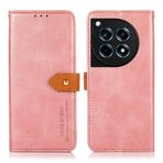 BRAND SET OnePlus Ace 3 için Deri Kılıf Kişiselleştirilmiş Cüzdan Deri Kapaklı Kılıf Güvenli Manyetik Metal Tokalı ve Standlı, OnePlus Ace 3 Kılıf (Gül Altın)
