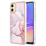 BRAND SET Samsung Galaxy A05 için Telefon Kılıfı Kaplama Mozaik Kapak Ultra İnce Silikon Yumuşak Kılıf Her Şey Dahil Kaymaz ve Darbeye Dayanıklı Koruyucu Kılıf Samsung Galaxy A05 için - Pembe Altın