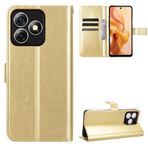 BRAND SET Ulefone Note 18 Ultra Koruma Kılıfı Cüzdan Deri Kapaklı Kılıf Güvenli Bakır Tokalı Kapatma Kilidi ve Braket İşlevli Ulefone Note 18 Ultra için (Altın)