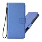 BRAND SET Xiaomi Poco M6 için Deri Kılıf Koruma Kılıfı Cüzdan Deri Kapaklı Kılıf Güvenli Bakır Tokalı Kapatma Kilidi ve Braket İşlevli (Mavi)