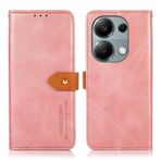BRAND SET Xiaomi Poco M6 Pro için Deri Kılıf Kişiselleştirilmiş Cüzdan Deri Kapaklı Kılıf, Güvenli Manyetik Metal Toka ve Standlı, Xiaomi Poco M6 Pro Kılıfı (Gül Altın)