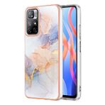 BRAND SET Xiaomi Redmi Note 11 5G için Telefon Kılıfı Kaplama Mozaik Kapak Ultra İnce Silikon Yumuşak Kılıf Her Şey Dahil Kaymaz ve Darbeye Dayanıklı Koruyucu Kapak Xiaomi Redmi Note 11 5G-Mermer