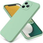 BRAND SET ZTE Axon 60 Likit Silikon Telefon Kılıfı için Kılıf, Mikrofiber Kumaş Astar Minderli Yumuşak Dokunuşlu Koruyucu Kılıf ZTE Axon 60-Yeşil