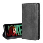 BRAND SET ZTE nubia Red Magic 6 Pro Cüzdan Kılıfı Kapaklı Kılıf PU deri + TPU Malzeme Braketli Koruyucu Kılıf Kart Yuvası/Görünmez Manyetik Toka (Siyah)
