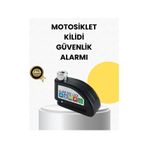 Brand TKNXUCZMOTORKİLİT-3MKR Çelik Gövdeli Alarm Disk Kilidi Motosiklet Ve Bisiklet İçin Güvenlik
