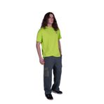 Brand Up Oversize Süprem Pamuklu Logo Baskılı T-shirt Neon Yeşil 2XL