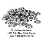 Branda Kenarı 24 No Sac Pullu Kuş Gözü Kapsülü (1000 Takım)