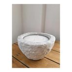 Brandhome Atelier Beton Büyük Mum Gri Tek Ebat