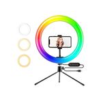 Brandshoppingtr 10 Inç Rgb Led Make Up Selfie Işığı Mini Metal Tripot Youtuber Makyaj Rıng Lıght Güzellik Merkezi brndshpngtr69265