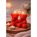 BRANDSMITHS Ayıcık Formlu Dekoratif Mum - Renkli