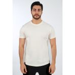 Brango 40660 Erkek T-Shirt - Kırık Beyaz - 2XL