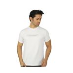 Brango Erkek Bisiklet Yaka T-Shirt, Kısa Kollu, Pamuklu, Beyaz, M