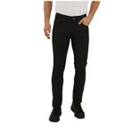 BRANGO Erkek Düz Straight Pantolon, Siyah, 30 Beden