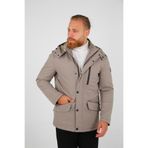 BRANGO Erkek Slim Fit Kaban, Bej, 3XL