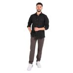 BRANGO Erkek Slim Fit Pantolon, Gri, 30 Beden