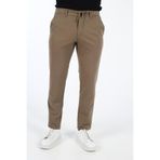 BRANGO Erkek Straight Fit Pantolon, Stone, 34 Beden